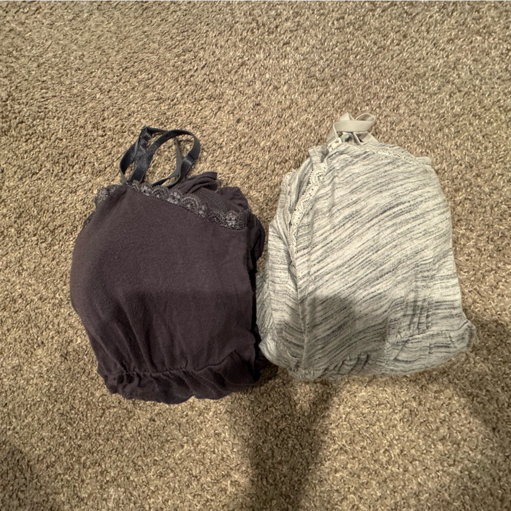 Motherhood Maternity Gray Striped Nursing Nightgown M bundle